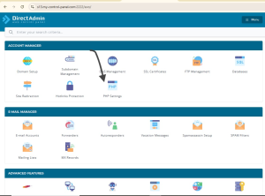 Select PHP Settings